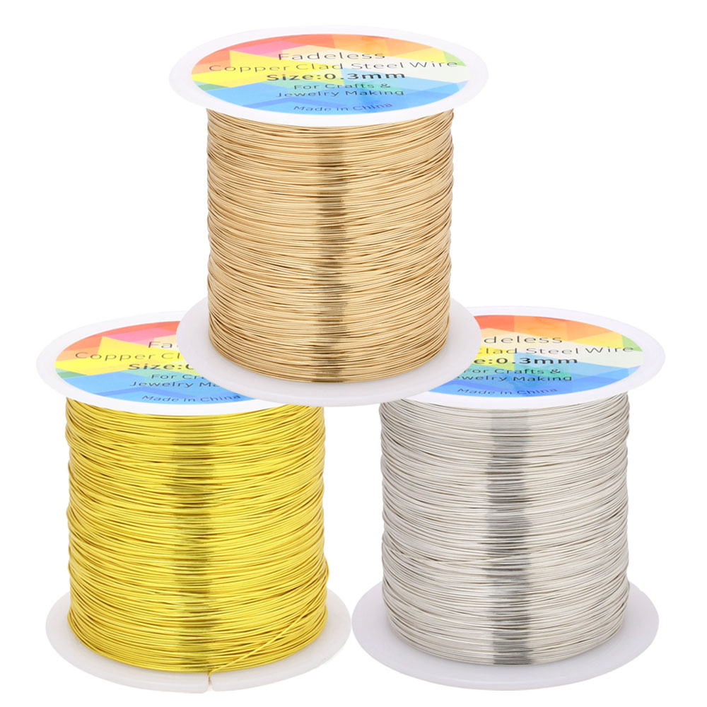 Flower Supplies - 100m/328ft Fadeless Copper Clad Steel Wire