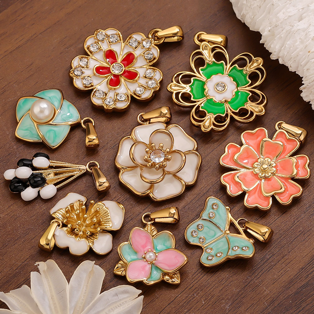 2PCS Stainless Steel Enamel La - Flower Supplies 评论和价格