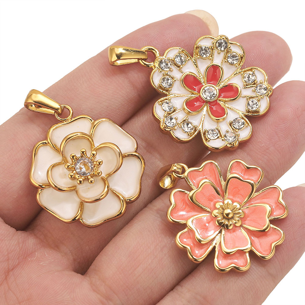 2PCS Stainless Steel Enamel La - Flower Supplies 评论和价格