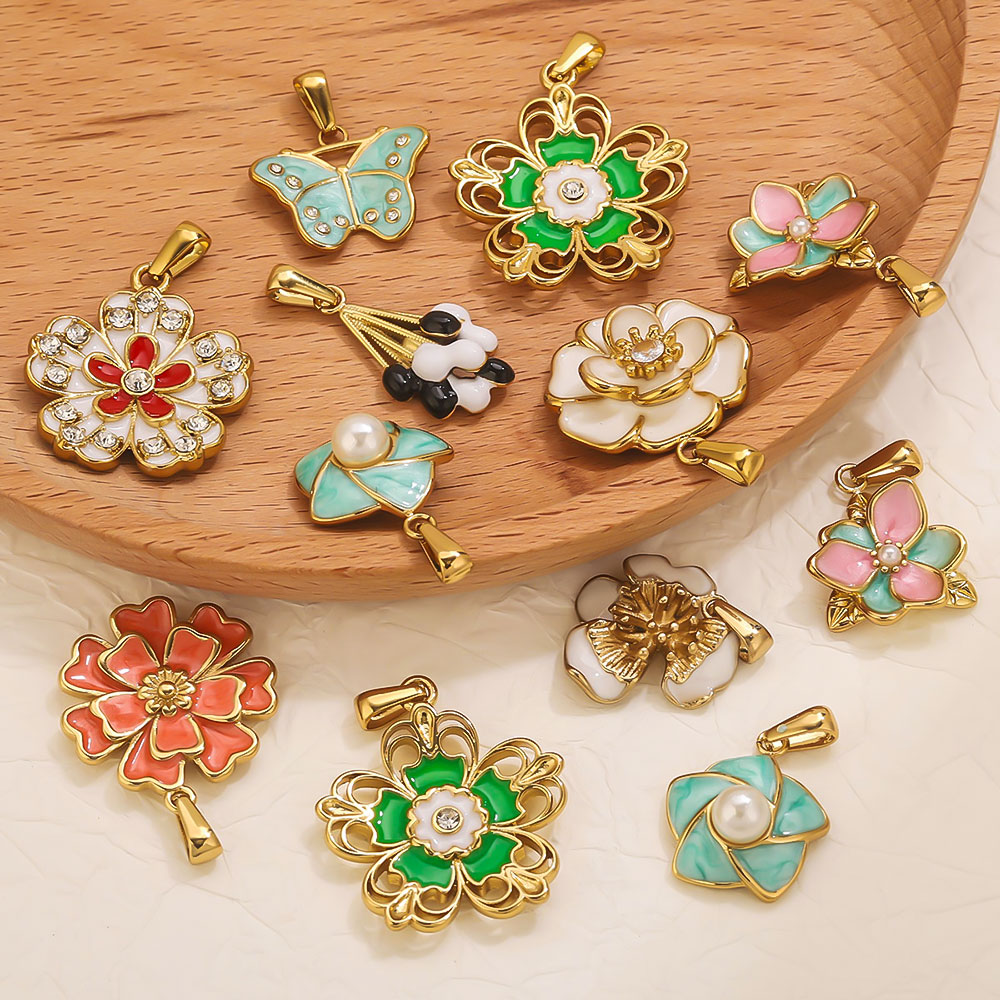 2PCS Stainless Steel Enamel La - Flower Supplies 评论和价格