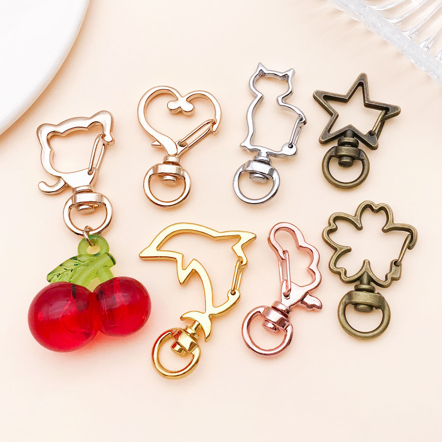 5pcs/lot Heart Star Moon Cat D - Flower Supplies 评论和价格