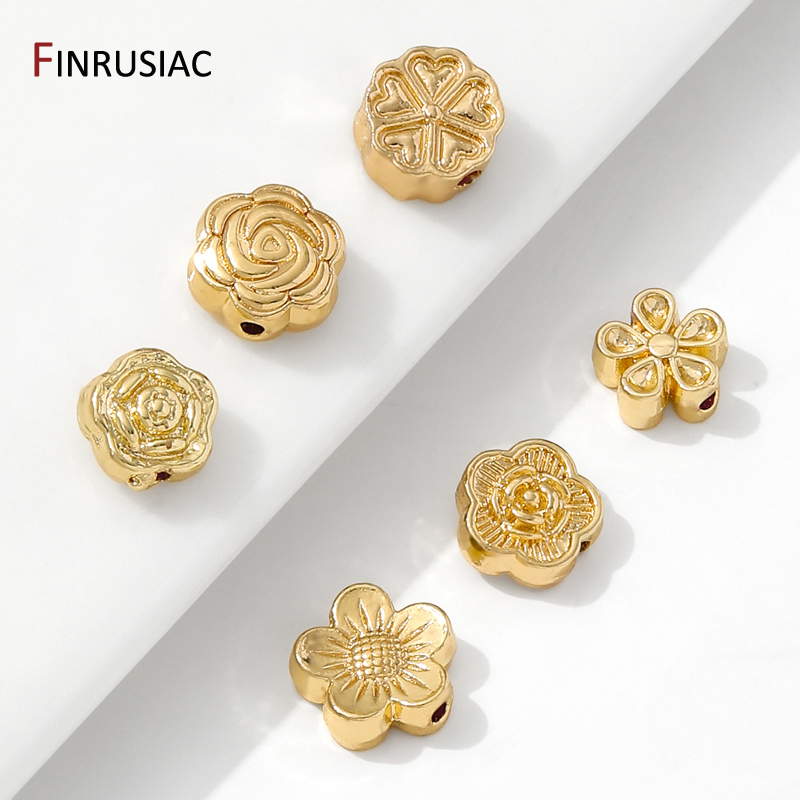 14K Gold Plated Brass Flower S - Flower Supplies 评论和价格