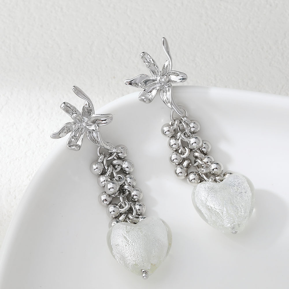 4PCS Dainty Flower Shape Ear S - Flower Supplies 评论和价格