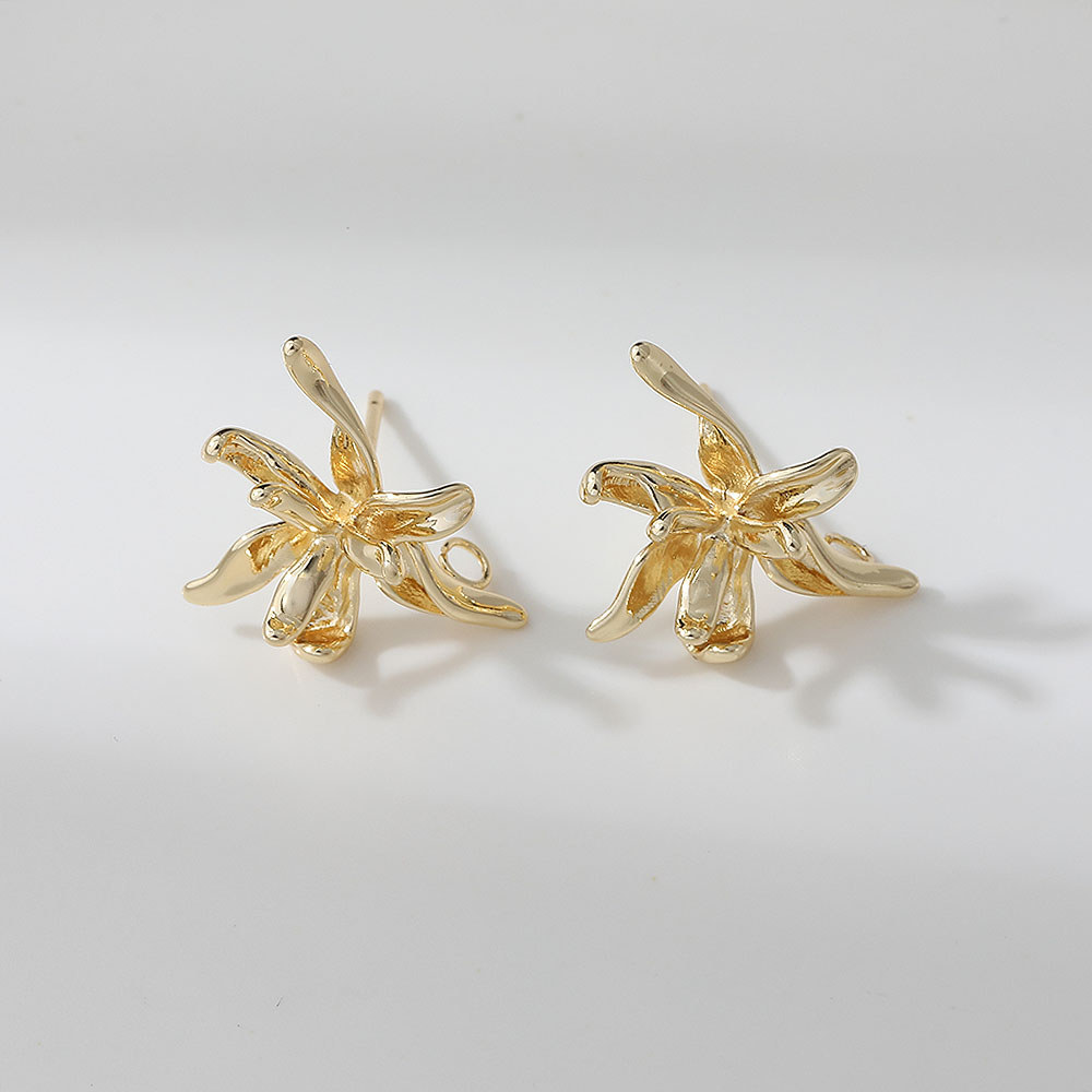 4PCS Dainty Flower Shape Ear S - Flower Supplies 评论和价格