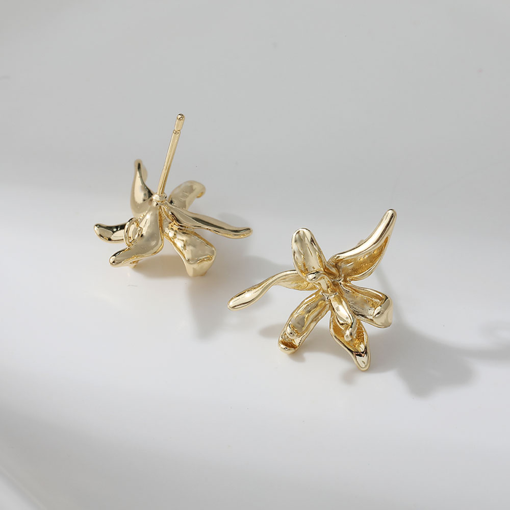 4PCS Dainty Flower Shape Ear S - Flower Supplies 评论和价格